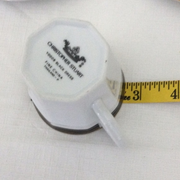 Two Christopher Stuart Black Dress Demitasse Cups like New - Picture 3 of 5